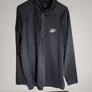 Ouray Purdue Shirt Mens Size XL Zip Pullover Athletics Dark Gray longsleeve